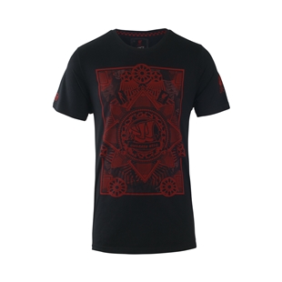 LFC Mens Black Warrior Melwood Big W Tee LFC Mens Black Warrior Melwood Big W Tee