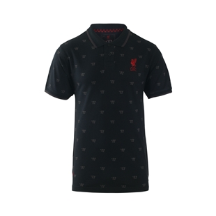 LFC Mens Black Warrior Melwood Lethal Polo LFC Mens Black Warrior Melwood Lethal Polo