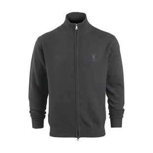 LFC Mens Charcoal Cotton Zip Thru LFC Mens Charcoal Cotton Zip Thru