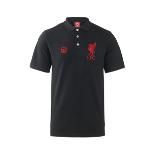 LFC Mens Warrior Black Logo Polo Tee LFC Mens Warrior Black Logo Polo Tee
