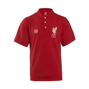 LFC Mens Warrior Red Logo Polo Tee LFC Mens Warrior Red Logo Polo Tee