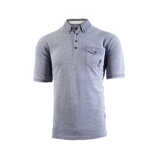 LFC Mens Blue Chambrey Detail Polo LFC Mens Blue Chambrey Detail Polo