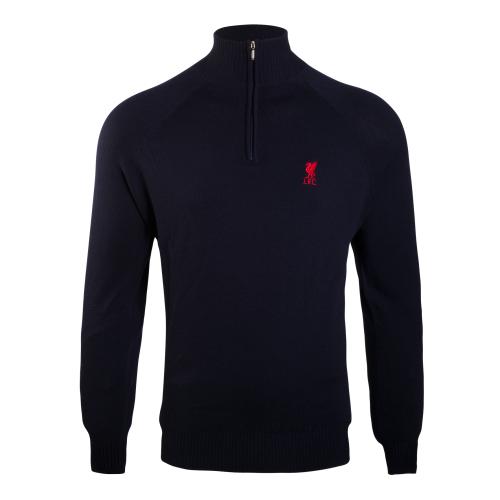 LFC Signature Collection Navy Zip Neck Jumper LFC Signature Collection Navy Zip Neck Jumper