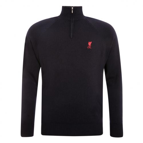 LFC Mens Navy Signature Merino 1/4 Zip Jumper LFC Mens Navy Signature Merino 1/4 Zip Jumper