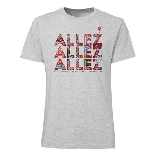 LFC Mens Grey Allez Allez Allez Tee LFC Mens Grey Allez Allez Allez Tee