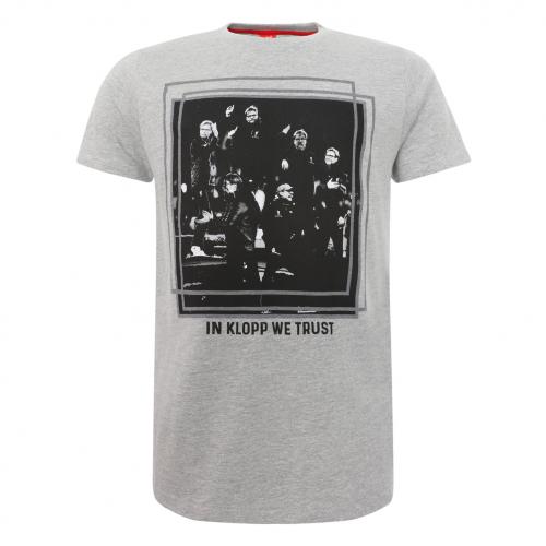 LFC Mens Grey In Klopp We Trust Tee LFC Mens Grey In Klopp We Trust Tee