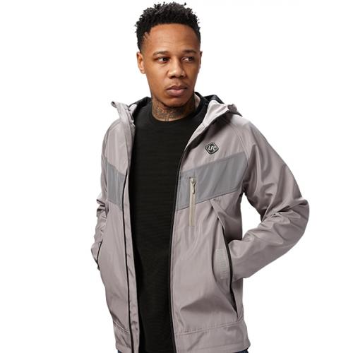 LFC Mens Grey Lightweight Hooded Jacket LFC Mens Grey Lightweight Hooded Jacket
