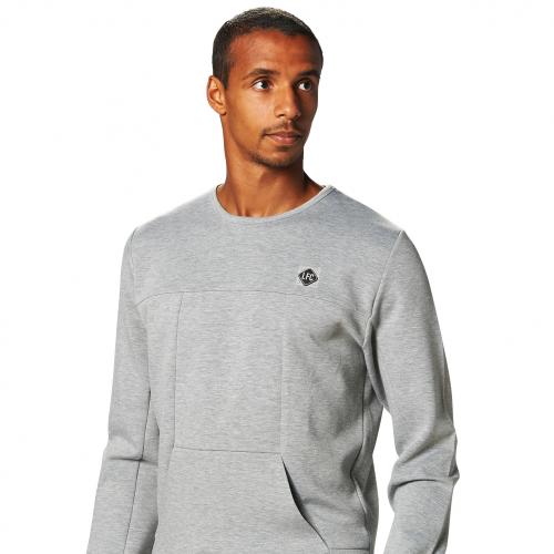 LFC Mens Grey Panelled Crew Neck Sweater LFC Mens Grey Panelled Crew Neck Sweater