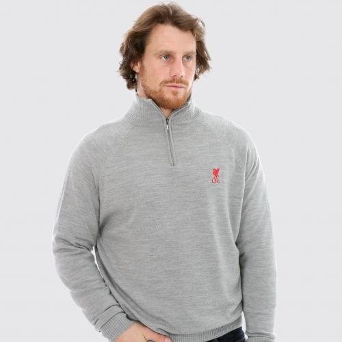 LFC Mens Pewter Signature 1/4 Zip Jumper LFC Mens Pewter Signature 1/4 Zip Jumper