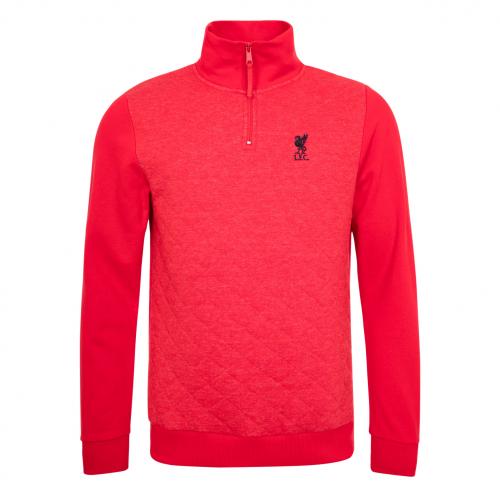 LFC Mens Red 1/4 Zip Quilted Jumper LFC Mens Red 1/4 Zip Quilted Jumper