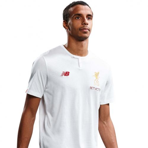 LFC Mens White Media Cotton Tee 17/18 LFC Mens White Media Cotton Tee 17/18