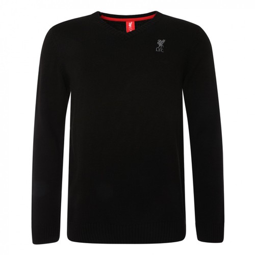 LFC Mens Black Acrylic V Knit Jumper LFC Mens Black Acrylic V Knit Jumper
