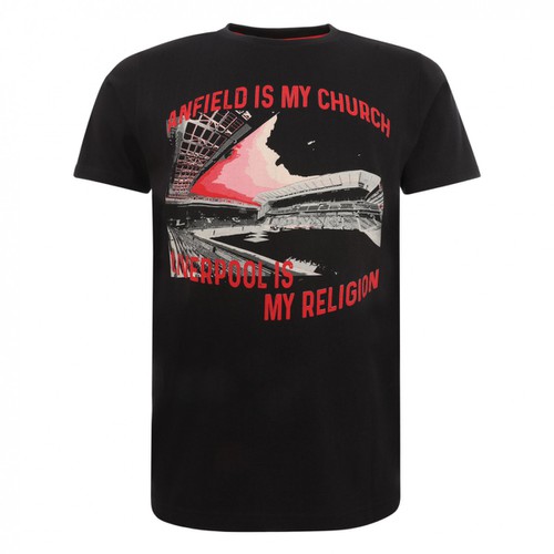 LFC Mens Black Anfield Church Tee LFC Mens Black Anfield Church Tee