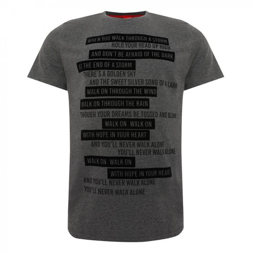LFC Mens Charcoal Walk Through The Storm Tee LFC Mens Charcoal Walk Through The Storm Tee