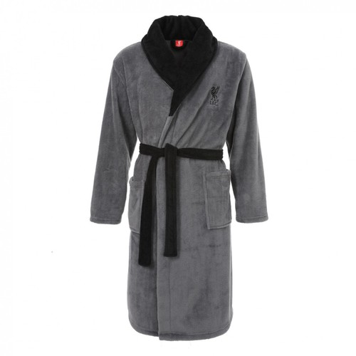 LFC Mens Grey Classic Dressing Gown LFC Mens Grey Classic Dressing Gown